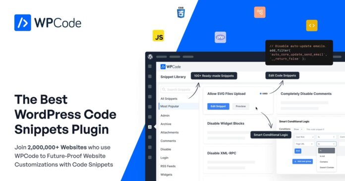 WPCode The Best WordPress Code Snippets Plugin